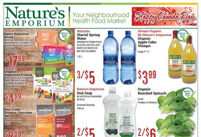 Nature's Emporium Weekly Flyer June 16 to July 6