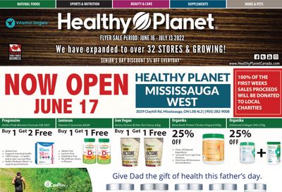 Healthy Planet Flyer June 16 to July 13