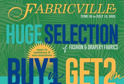 Fabricville Flyer June 20 to July 12