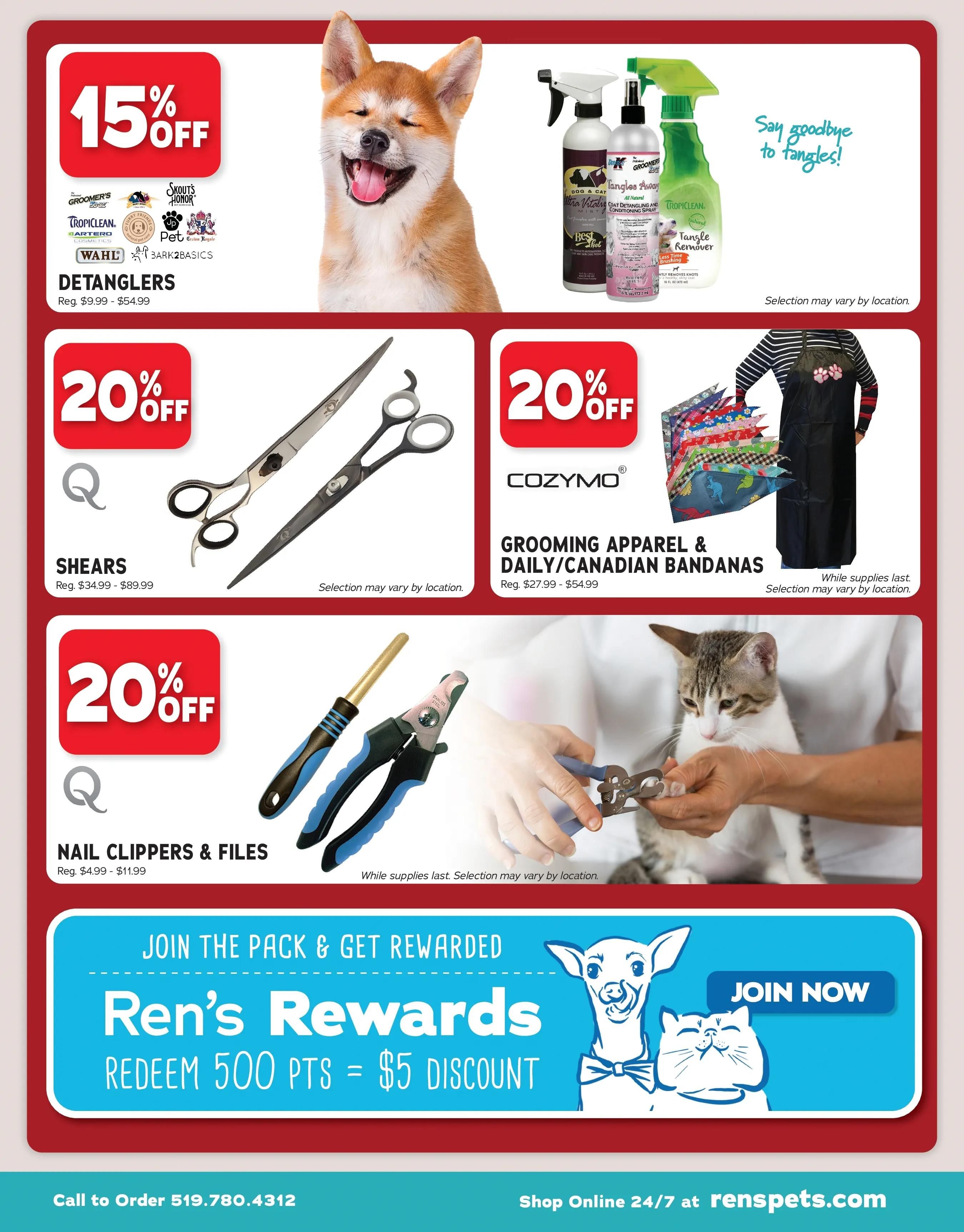 Ren's Pets Depot Celebrate Canada Grooming Sale Flyer June 20 to July 3