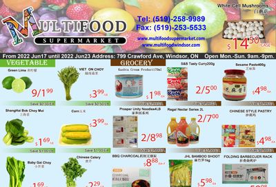 MultiFood Supermarket Flyer June 17 to 23