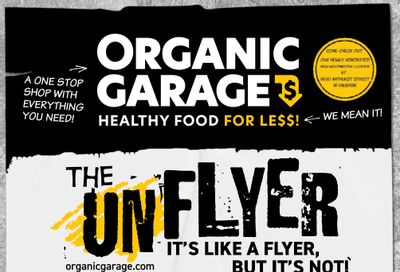Organic Garage Flyer June 22 to July 6