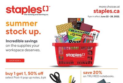 Staples Flyer June 22 to 28