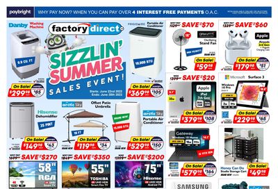 Factory Direct Flyer June 22 to 28