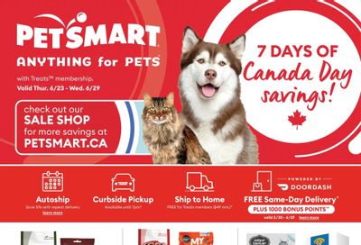 PetSmart Canada Day Savings Flyer June 23 to 29