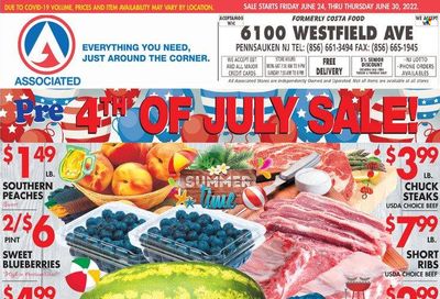 Associated Supermarkets (NY) Weekly Ad Flyer June 24 to July 1
