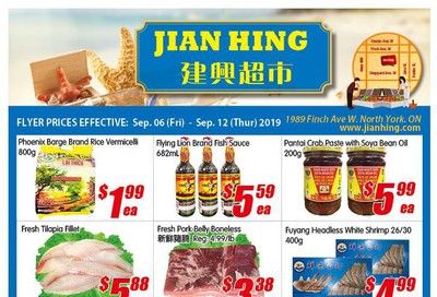 Jian Hing Supermarket (North York) Flyer September 6 to 12