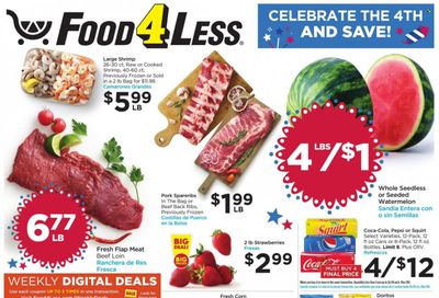 Food 4 Less (CA) Weekly Ad Flyer June 28 to July 5