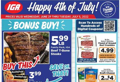 IGA Weekly Ad Flyer June 29 to July 6