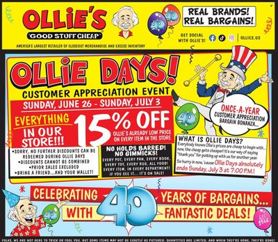 Ollie's Bargain Outlet Weekly Ad Flyer June 29 to July 6