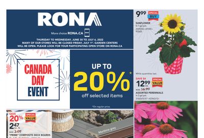 Rona (ON) Flyer June 30 to July 6
