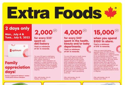 Extra Foods Flyer June 30 to July 6
