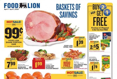 Food Lion Weekly Ad & Flyer April 1 to 7