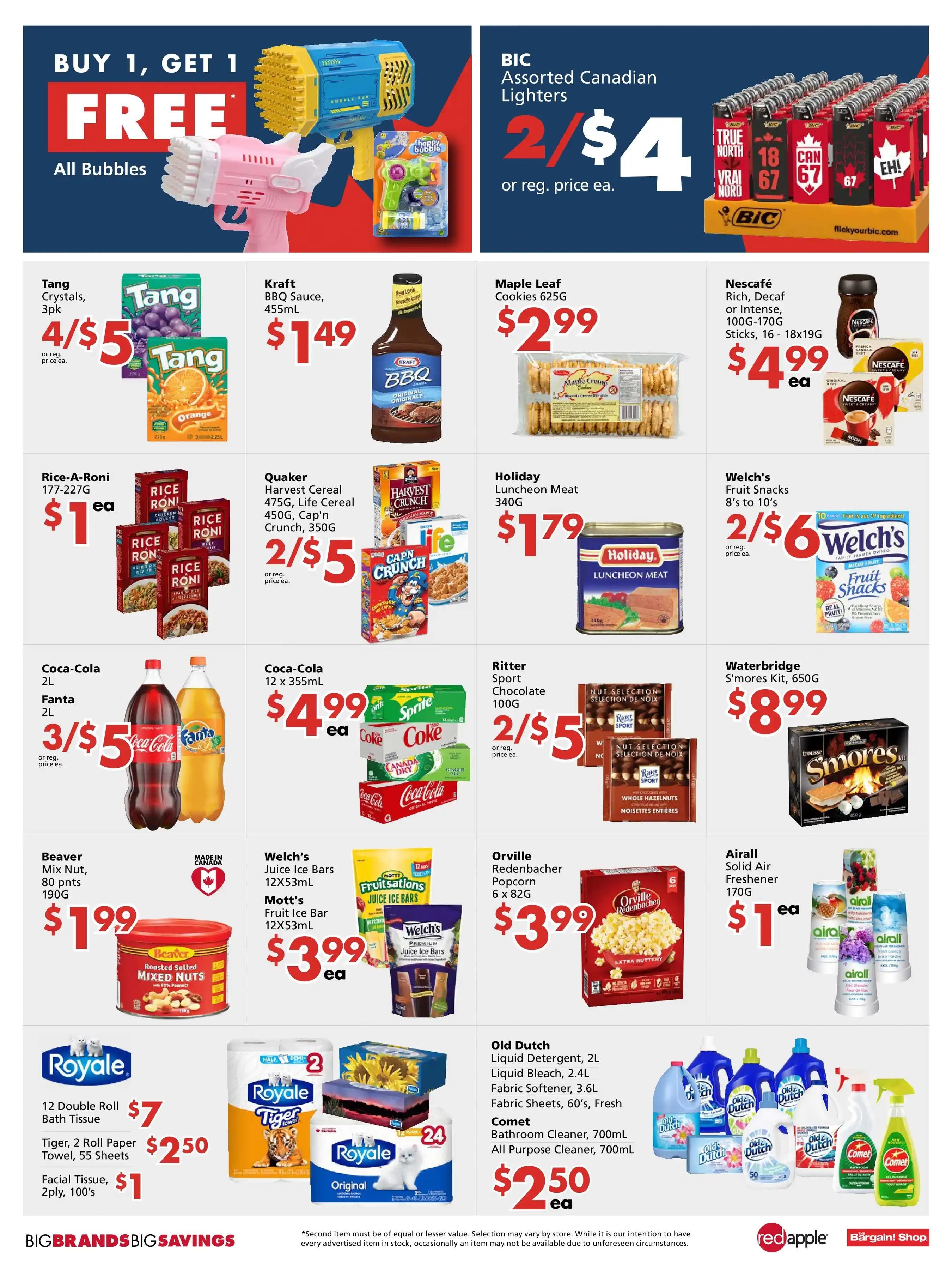 The Bargain Shop and Red Apple Stores Flyer June 28 to July 1