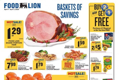 Food Lion Weekly Ad & Flyer April 1 to 7