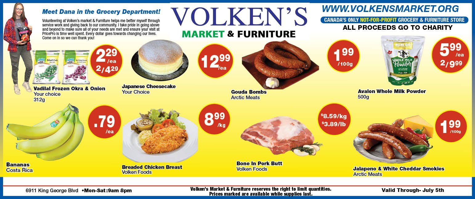 Volken's Market & Furniture Flyer June 29 to July 5