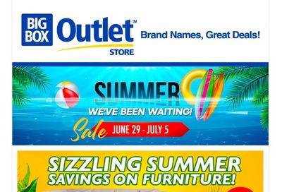 Big Box Outlet Store Flyer June 29 to July 5