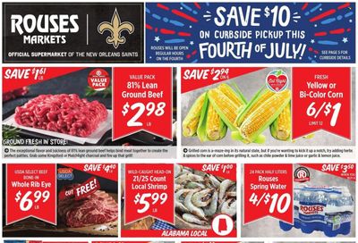 Rouses Markets (AL, LA, MS) Weekly Ad Flyer June 30 to July 7