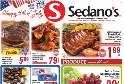 Sedano's (FL) Weekly Ad Flyer June 30 to July 7
