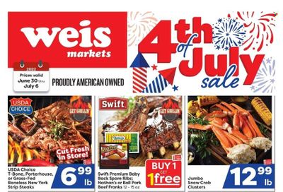 Weis (MD, NY, PA) Weekly Ad Flyer June 30 to July 7