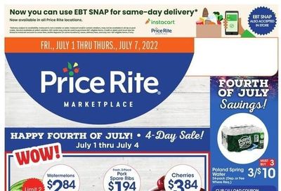 Price Rite (CT, MA, MD, NH, NJ, NY, PA, RI) Weekly Ad Flyer June 30 to July 7