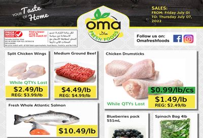 Oma Fresh Foods Flyer July 1 to 7