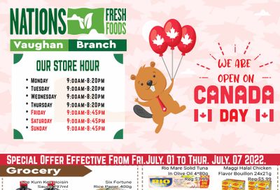 Nations Fresh Foods (Vaughan) Flyer July 1 to 7