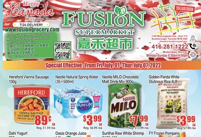 Fusion Supermarket Flyer July 1 to 7