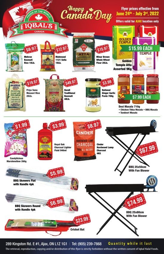 Iqbal Foods (Ajax) Flyer June 24 to July 3