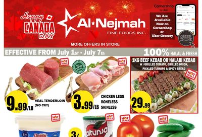 Alnejmah Fine Foods Inc. Flyer July 1 to 7