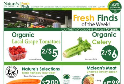 Nature's Emporium Weekly Flyer June 30 to July 7