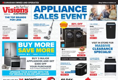 Visions Electronics Appliance Sales Event Flyer July 1 to 7