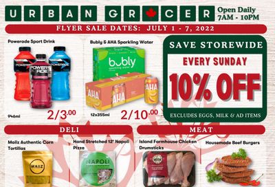 Urban Grocer Flyer July 1 to 7