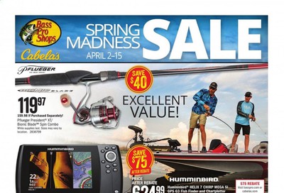 Cabela's Weekly Ad & Flyer April 2 to 15