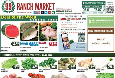 99 Ranch Market (47) Weekly Ad Flyer July 2 to July 9