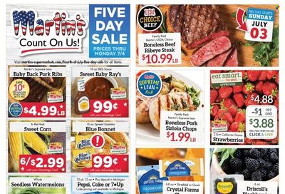 Martin’s (IN, MI) Weekly Ad Flyer July 2 to July 9