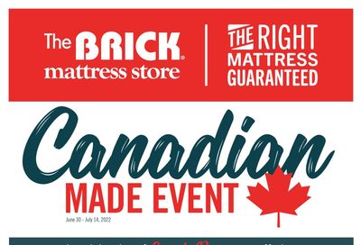 The Brick Mattress Store Flyer June 30 to July 14