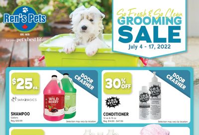 Ren's Pets Depot Grooming Sale Flyer July 4 to 17