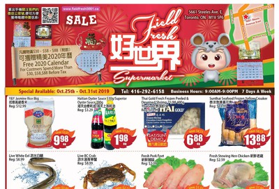 Field Fresh Supermarket Flyer October 25 to 31