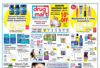 Discount Drug Mart (OH) Weekly Ad Flyer July 5 to July 12