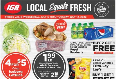 IGA Weekly Ad Flyer July 5 to July 12