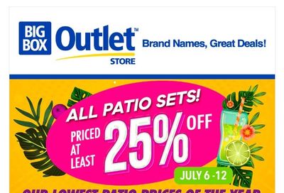 Big Box Outlet Store Flyer July 6 to 12