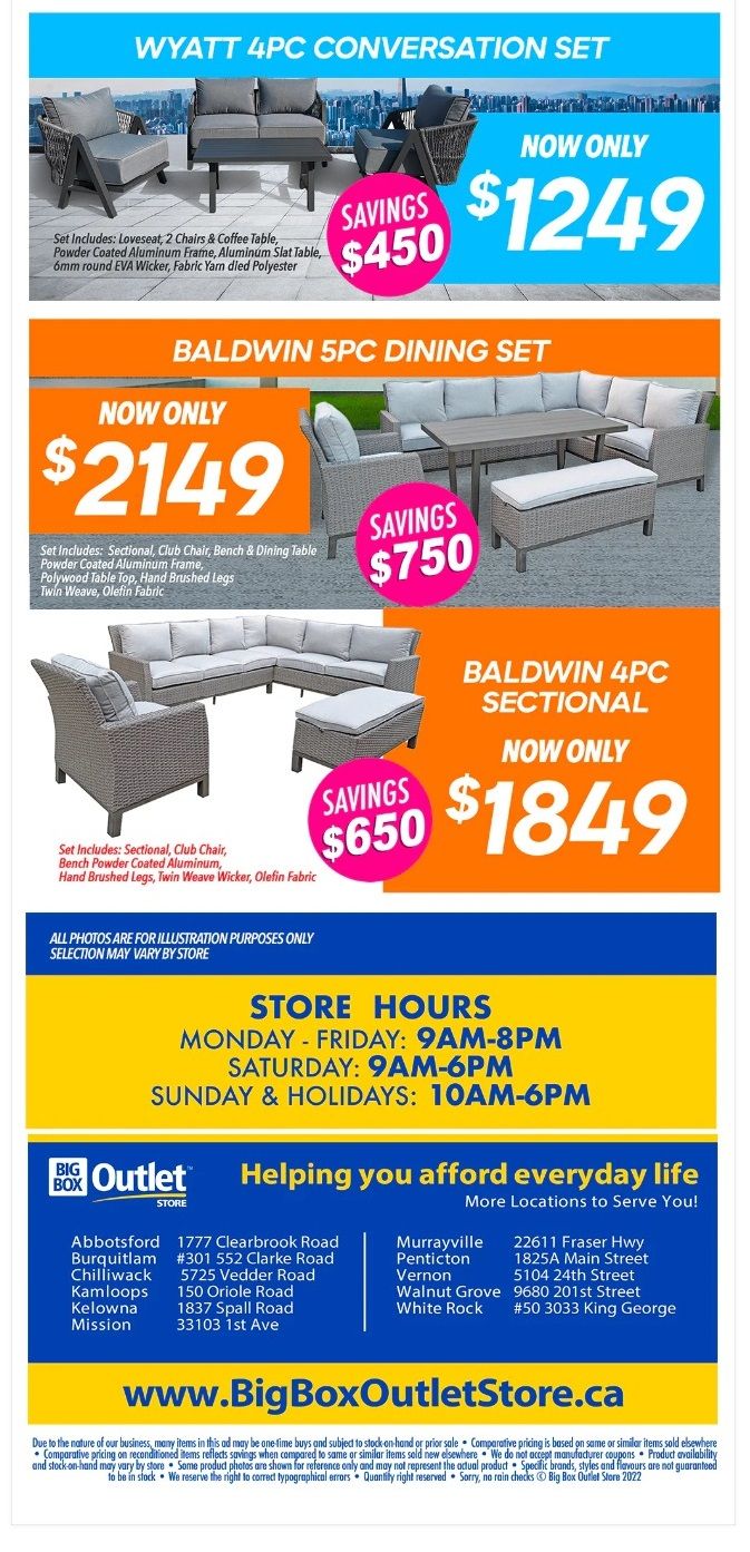 Big Box Outlet Store Flyer July 6 to 12
