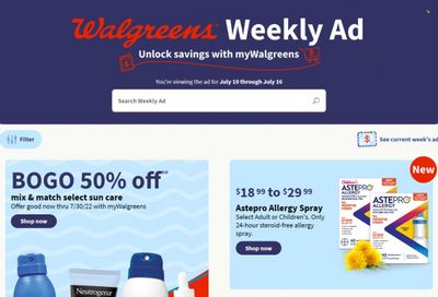 Walgreens Weekly Ad Flyer July 6 to July 13