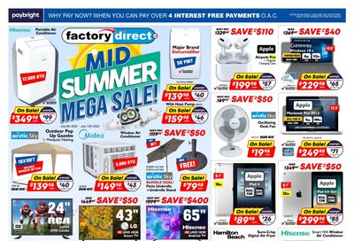 Factory Direct Flyer July 6 to 12