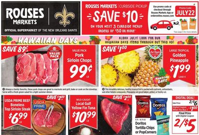 Rouses Markets (AL, LA, MS) Weekly Ad Flyer July 6 to July 13