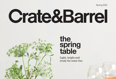 Crate & Barrel Weekly Ad & Flyer April 2 to 16
