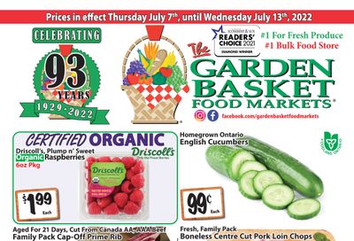 The Garden Basket Flyer July 7 to 13