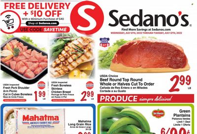 Sedano's (FL) Weekly Ad Flyer July 7 to July 14