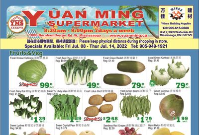 Yuan Ming Supermarket Flyer July 8 to 14